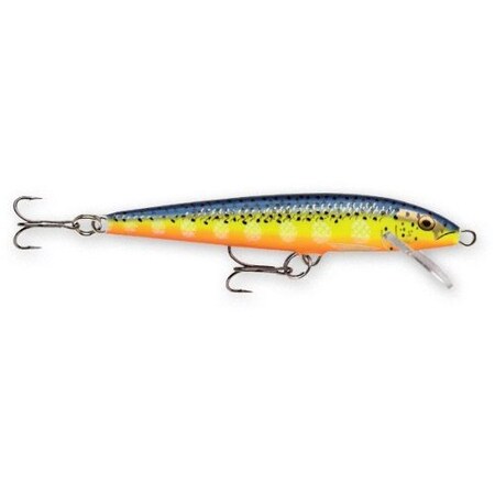 Rapala Original Floating Lure 4 38, 316 Oz, Hot Steel, Floating F11HS